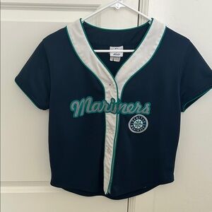 Seattle Mariners women’s button jersey top shirt